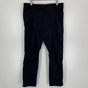 Wrangler Pants Men's 38X30 Black Workwear Outdoor Pockets Stretch - Picture 1 of 11