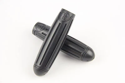 Vintage Bicycle Bike Handlebar Grips Black 22.2mm Rubber Anti-Slip Flat Bar   - Image 1 of 4