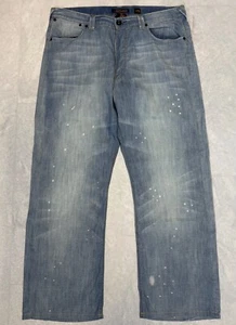 Seltene Coole Dünne Ed Hardy Denim Jeans 38 W38 L34 Hell Blau 22042509 - Bild 1 von 7
