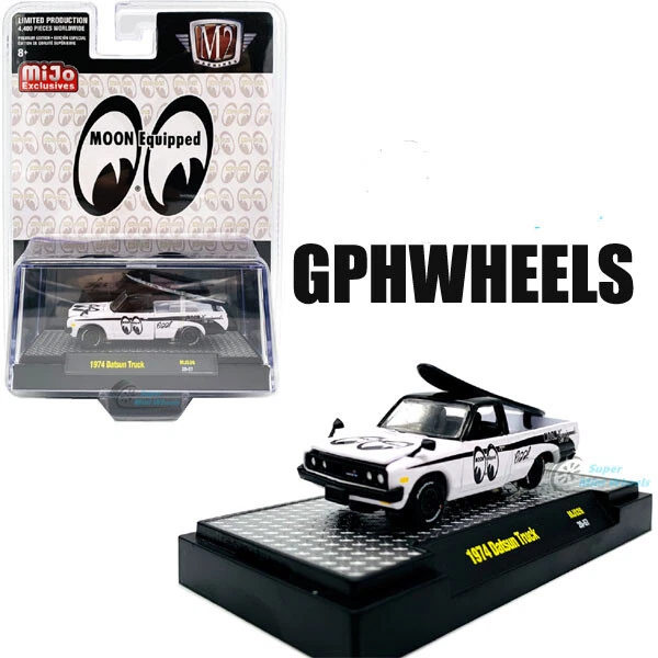 M2 MACHINES 1974 DATSUN MOONEYES PICKUP TRUCK -White, LIMITED TO 4800 MIP - Image 1 of 1