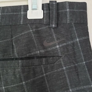 Mens Nike Golf Pants Dri-Fit Tour Performance Size 35x32 Gray Plaid Standard Fit - Picture 1 of 11