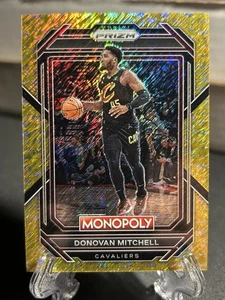 2022-23 Panini NBA Monopoly Donovan Mitchell Gold Shimmer Prizm #/500 Cavs  - Bild 1 von 4