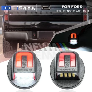 Red+White LED License Plate Light For 99-16 Ford F250 F350 F450 F550 Super Duty - Picture 1 of 14