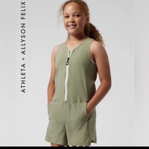 Athleta girl legand heart the hustle romper  size xxl/16 allyson felix - Picture 1 of 5