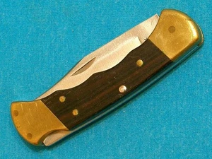 VINTAGE PRE'85 BUCK USA 112FG 3DOT RANGER LOCKBACK FOLDING HUNTER BOWIE KNIFE VG - Picture 1 of 9