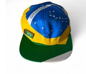VTG 90s BRASIL 98 World Cup Hat Cap Soccer - Picture 1 of 4