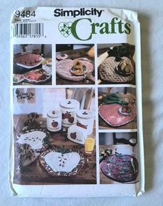Simplicity Crafts 9484 Sewing Pattern Fruit Theme Accessories Apple Peach UNCUT - Picture 1 of 2