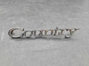 1973 FORD GALAXIE LTD S/W PANEL Country SCRIPT EMBLEM D3AZ-7125622-A Oem 105 - Picture 1 of 6