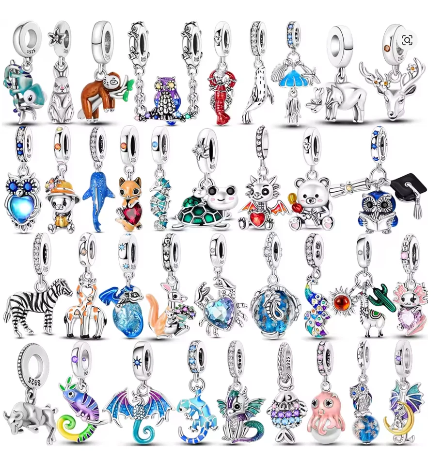 💕 Charms Silber 925 Anhänger Damen Armband Bettlerarmband Urlaub Meer Ozean - Bild 1 von 4