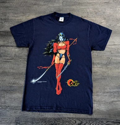 Vintage 1997 Shi Lady Death William Tucci Crusade Comics Anime Manga T-Shirt NWT - Image 1 of 4