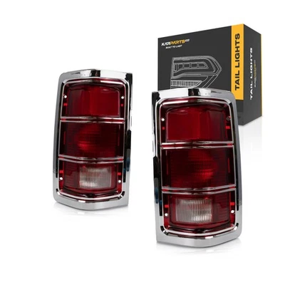 Par de unidades de luces traseras para Dodge Ram/cargador/pustreador de senderos/pickup 1981-1987 Foto 1 de 4