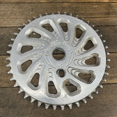 Profile Racing Flywheel SS BMX Sprocket  45T Silver 45 Tooth Alloy Chainring - Image 1 of 4