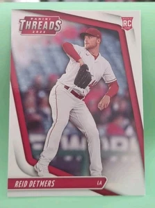 2022 Panini Chronicles - Threads Reid Detmers #7 (RC) - Los Angeles Angels  - Picture 1 of 2