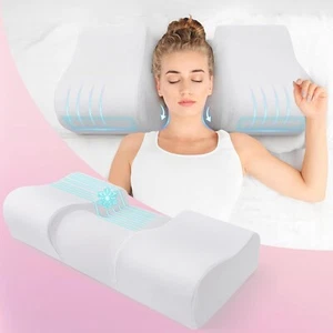 Anti Falten Kissen 2 in 1 Anti Aging Beauty Memory Foam Kissen, Nackenstütze B - Bild 1 von 5