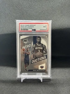 2019-20 Panini Mosaic Introductions Zion Williamson #5 Rookie RC PSA 9 - Picture 1 of 3