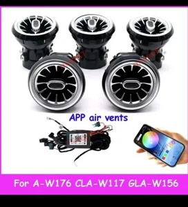 Mercedes A Class W176 W156 W117 2013-2017 Ambient Light Front Air Vent Phone APP - Picture 1 of 5