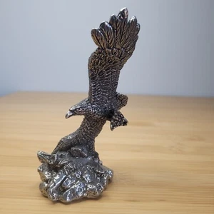2001 Pewter Flying American Eagle Statue Figure - Picture 1 of 8
