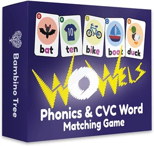 Wowels Phonics and Vowel Sounds Card Game - Learn to Read Kindergarten 1St 2Nd G - Picture 1 of 7