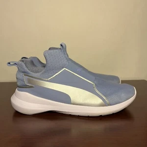 Taglia 8 - Scarpe da corsa donna Puma Rebel Mid 364580 03 bianco blu cielo mid top - Foto 1 di 6