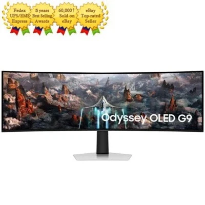 SAMSUNG Odyssey OLED G9 S49CG934 49" Curved Gaming Monitor 5120 x 1440 - Image 1 of 4