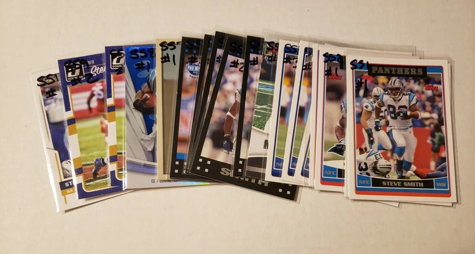 Steve Smith football cards U PICK!  w/ inserts Panthers Ravens 10 different - Image 1 of 1