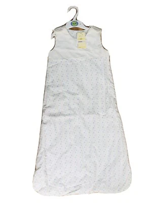 NUEVO M&S Saco de Dormir Bebé 6-18 Meses Blanco Azul Estrellas 1.2 Tog Saco de Dormir Foto 1 de 4