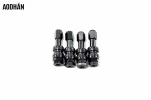 4 Aodhan V1 Aluminum Bolt on Black Valve Stems Fit Stock / After Market JDM Rims - Picture 1 of 1