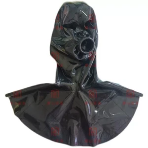 Latex mask head scarf nun mask long neck open eyes with mouth sheath - Picture 1 of 4