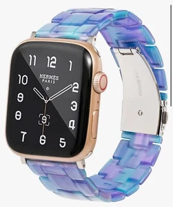 HOPO Compatible With Apple Watch Band- 38/40/41mm Thin Light Resin Strap - Picture 1 of 2