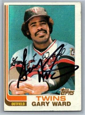 1982 Topps #612 Gary Ward Minnesota Twins Auto Autograph READ - Image 1 of 2