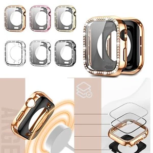 Luxus Bling Diamant Displayschutz Hülle für iWatch Serie 10 9 7 5 4 40/49 mm - Bild 1 von 14