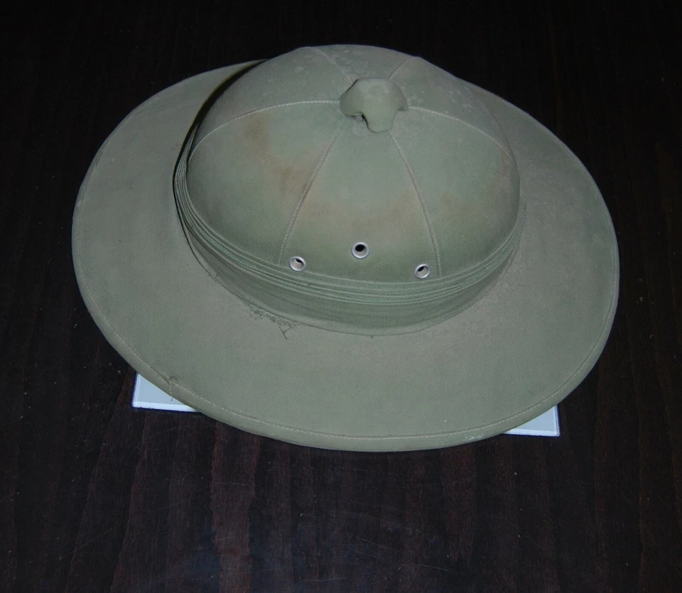 Capacete de Sol do Exército Britânico Primeira Guerra Mundial Ocupação do Iraque I. Encontrado no Iraque. Imperdível - Imagem 1 de 4