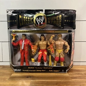 WWE Classic Superstars BRUTUS BEEFCAKE HULK HOGAN JIMMY HART Set 3 Jakks Pacific - Bild 1 von 4