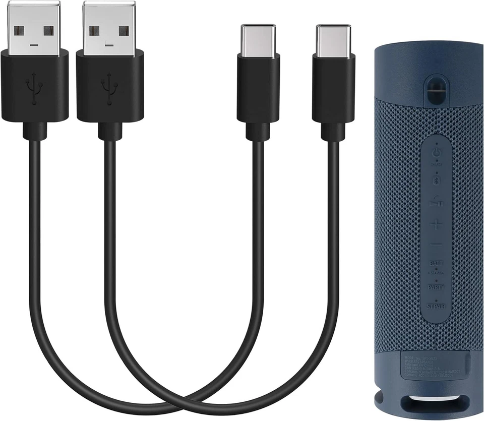 3X USB to USB-C Charger Cable 1Ft for Earbuds Speakers Microphones Earphones NEW - Image 1 of 4