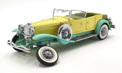 Franklin Mint 1/24 Scale 5122Q - 1930 Duesenberg Tourer - Yellow/Turquoise - Image 1 of 4