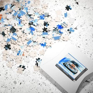 Vintage BMW 2002 Gulf Racing Collage Puzzle (110, 252, 520, 1014 Teile) - Bild 1 von 4