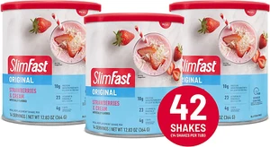SlimFast Meal Replacement Powder Original Strawberries & Cream Weight Loss Sh... - Picture 1 of 7
