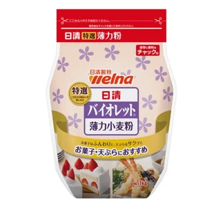 Harina para pastel japonesa violeta Nisshin Welna 日清 薄力粉 バイオレット trigo 1 kg hecha en Japón - Imagen 1 de 1