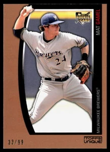 Mat Gamel 2009 Topps Unique Bronze #165 #/99 NMT - Picture 1 of 2