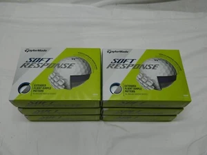 6 Dozen 2020 New TaylorMade Soft Response White Golf Balls 72 6DZ - Picture 1 of 3