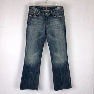 7 For All Mankind Women's Jeans No Size Tag Boot Cut Stretch Lightly Distressed - Bild 1 von 11