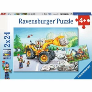 Ravensburger - Diggers At Work Puzzle 2x24pc - Picture 1 of 3