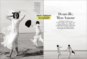 LULU TENNEY Angelina Kendall 8-Page Fashion Editorial VOGUE August 2024 CHANEL - Picture 1 of 4