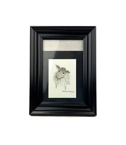 Niedliches neugieriges grau/weißes Schaf Original Gemälde signiert von Carolyn Käufer - Bild 1 von 11