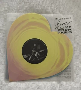 Taylor Swift Lover Live From Paris Heart Shaped Vinyl - NEU OVP - Picture 1 of 2
