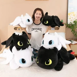 How To Train Your Dragon Toothless Night Fury weiche Plüschpuppe Spielzeug Kinder Geschenk - Bild 1 von 22
