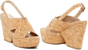 DVF NATURKORK Liberty Plateau-Sandale Gr: 10M - 296 $ jetzt 147,99 $ (50 % RABATT) - Bild 1 von 5