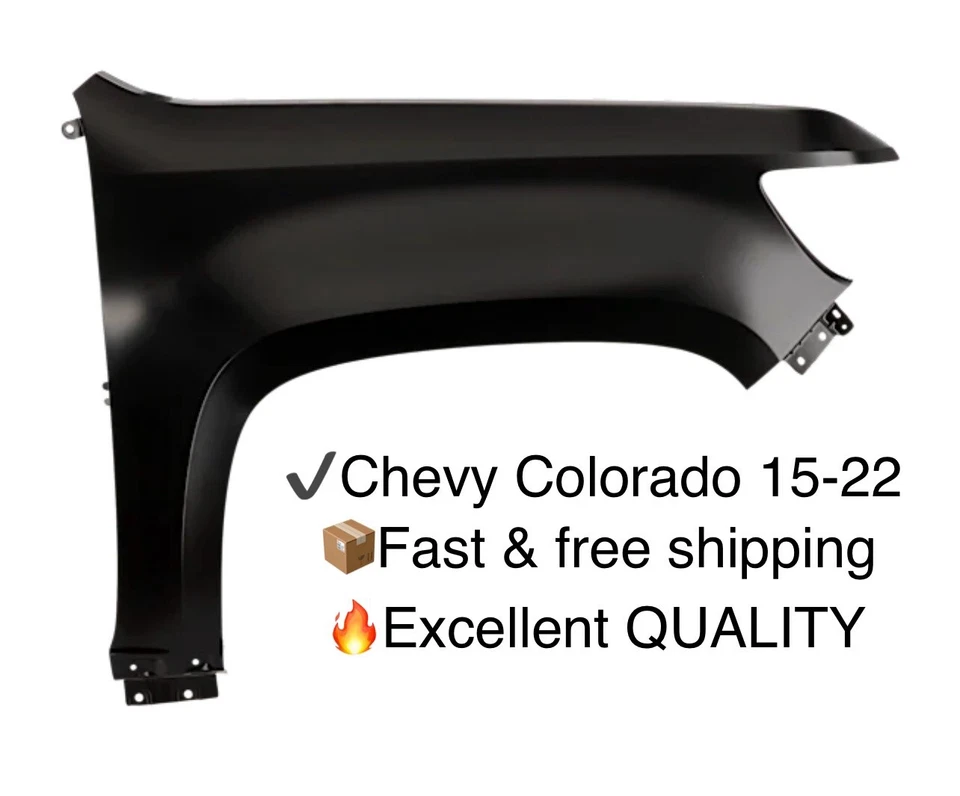 Guardabarros para Chevrolet Colorado 2015-2022 lado del pasajero delantero acero imprimado Foto 1 de 4