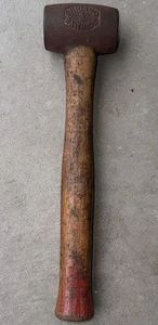Vintage Garland Rawhide No. 2 Leather Mallet Hammer USA Nice Shape No Rawhide - Picture 1 of 11