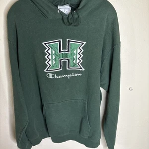 Champion University of Hawaii Rainbow Warriors grünes Kapuzenpullover Gr. XL - Bild 1 von 12